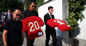 Family and Liverpool players gather for funeral of Diogo Jota and André Silva